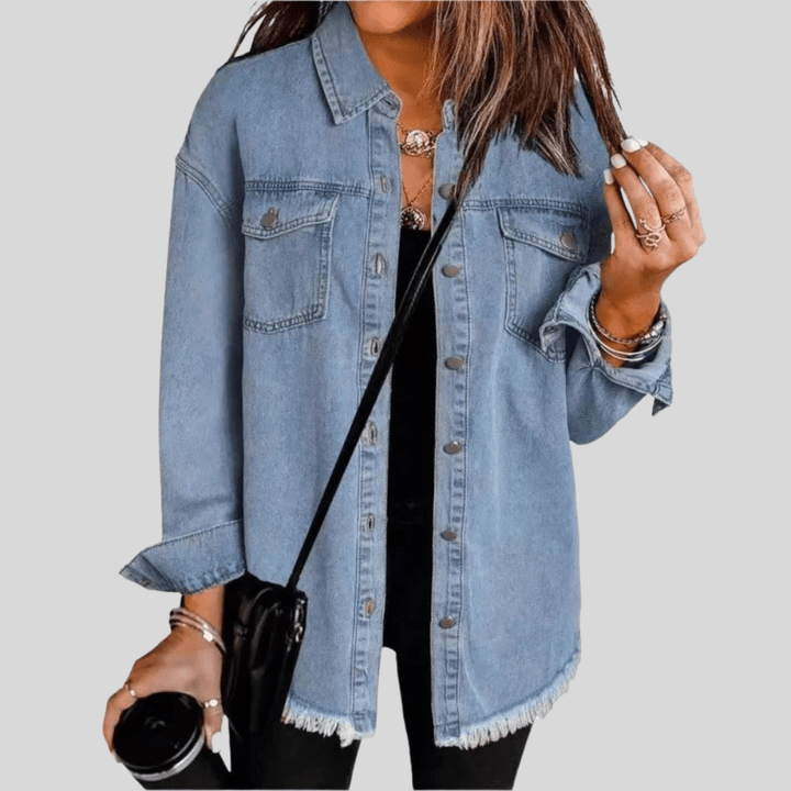 Gewaschene Shirtjacke