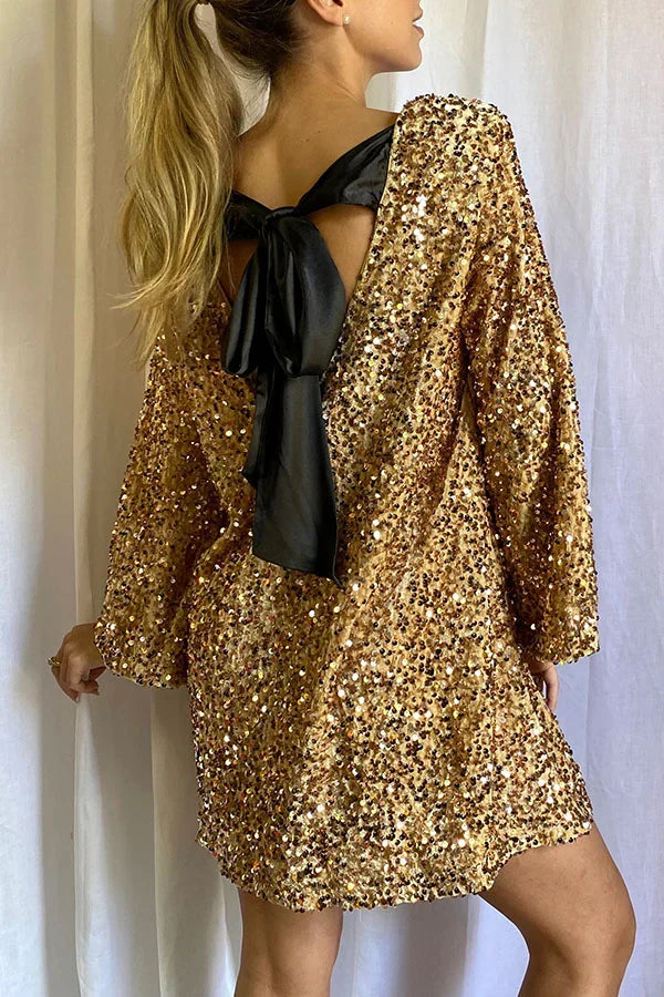 Astrid Kleid | Funkelndes Glitzerkleid für Magische Momente