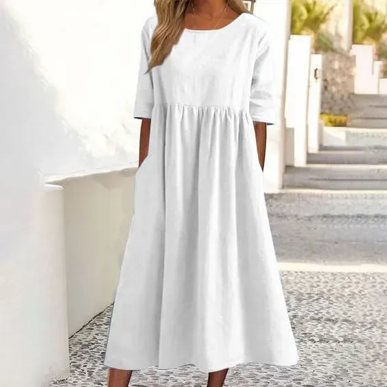 Lässiges Damenkleid | Midi