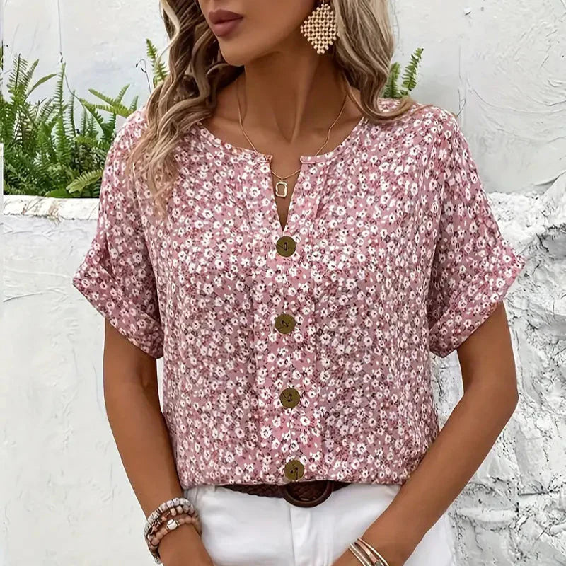 VIRELLEA - Elegante Bluse mit floralem Muster