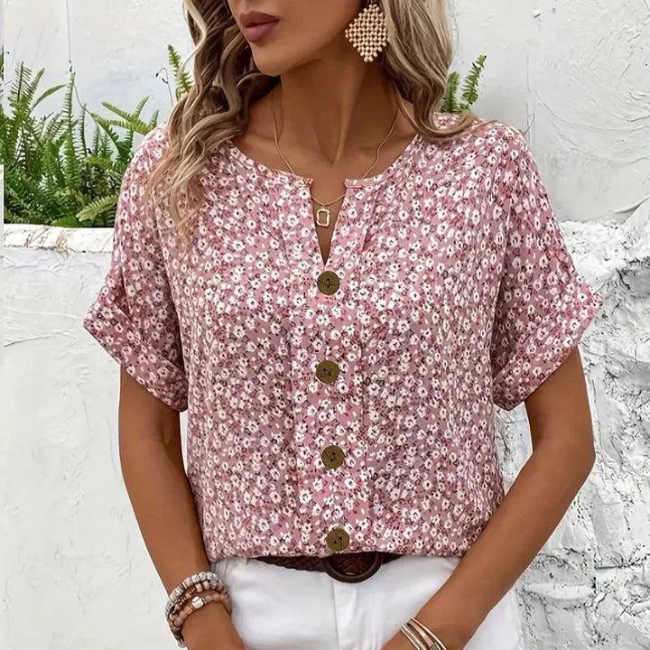 VIRELLEA - Elegante Bluse mit floralem Muster