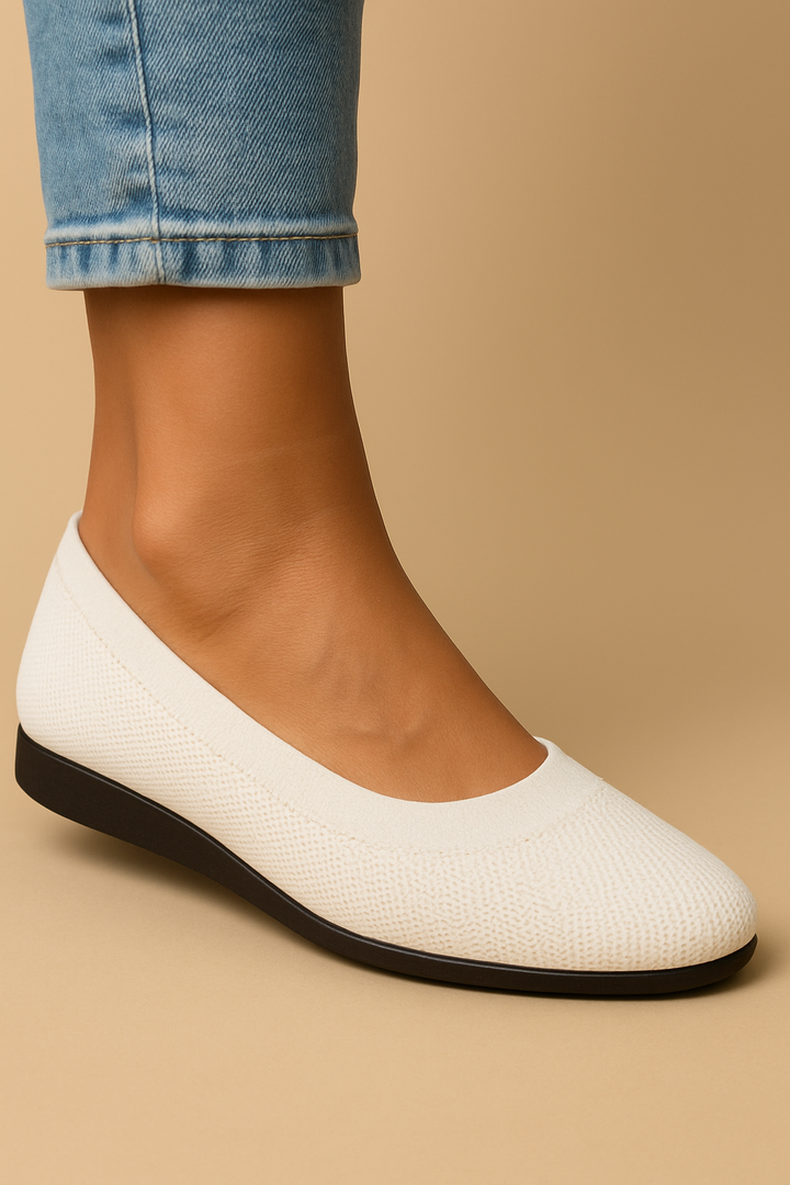 Atmungsaktive Strick-Ballerinas für Damen mit flexibler Passform
