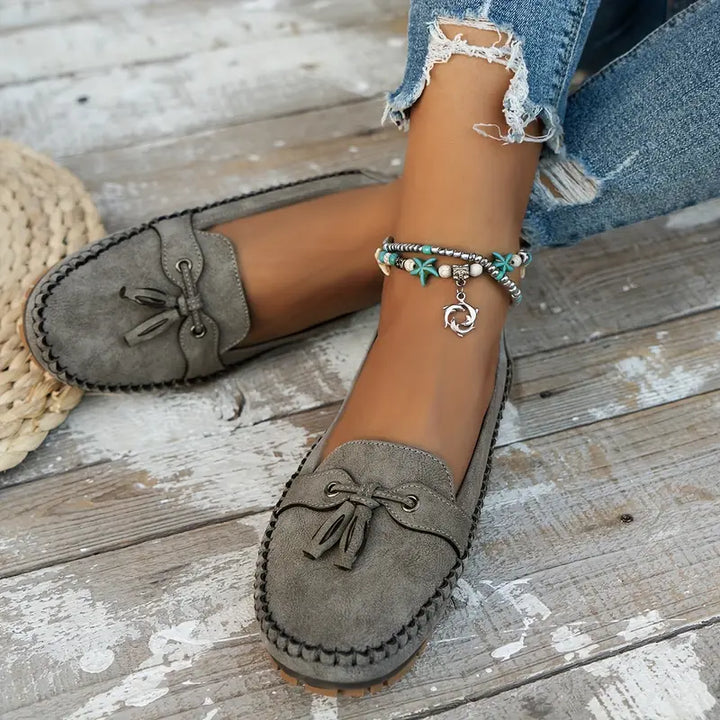 Ingrid - Damen Orthopädische Vintage-Schuhe mit Komfort-Fußbett