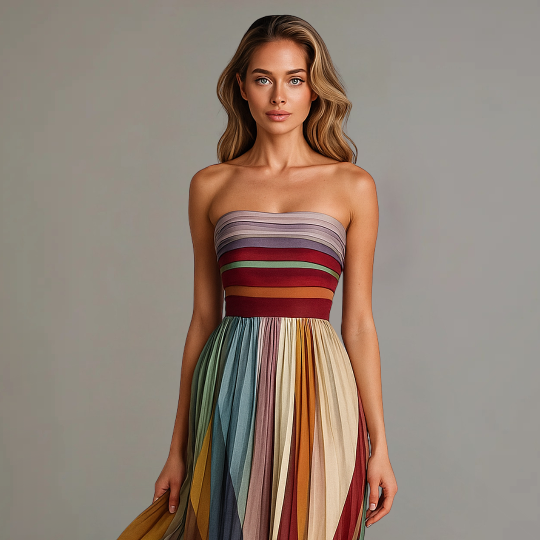 ALVIANA - Lässiges Langes Kleid