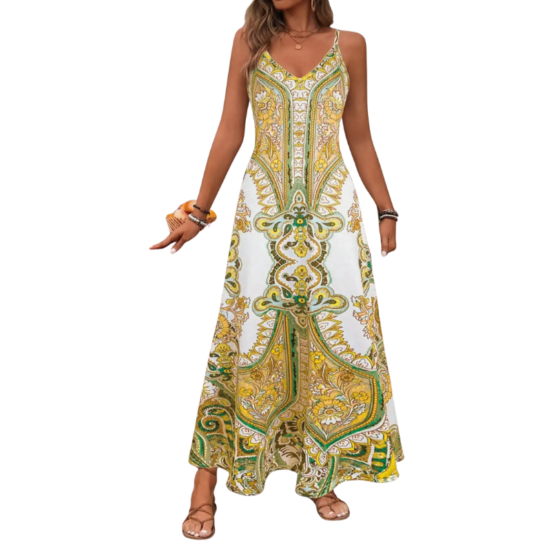 TRISH – Elegantes ärmelloses Kleid mit floralem Druck