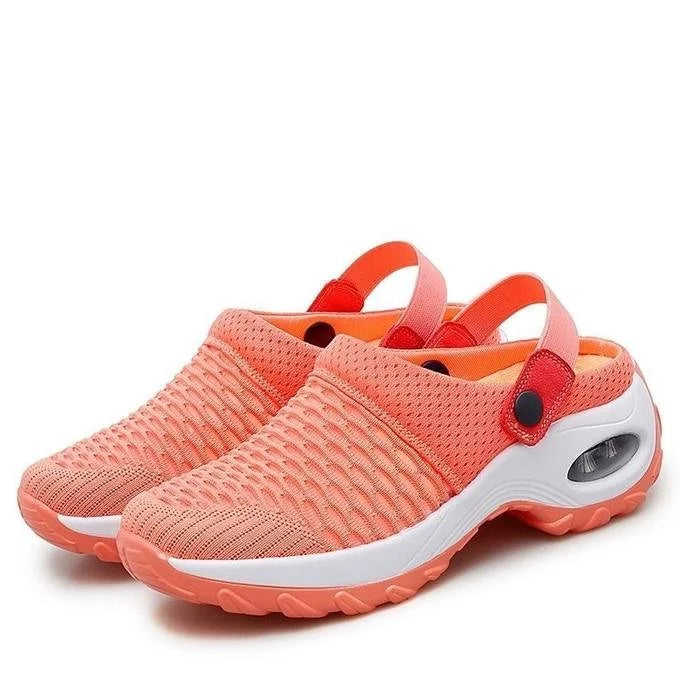 Henrike - Damen Slip-On Sneaker mit Mesh und Riemen