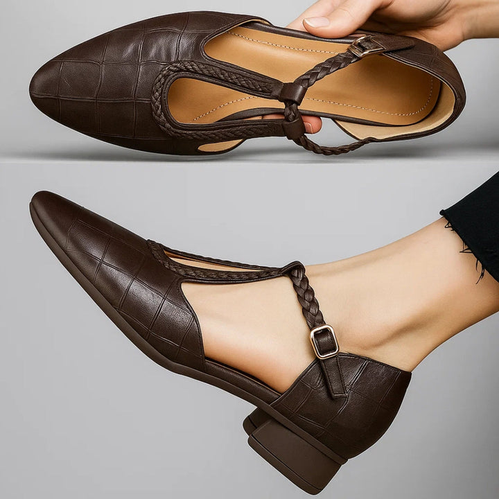 Katharina - Damen Elegante Lederschuhe mit Komfort-Einlage