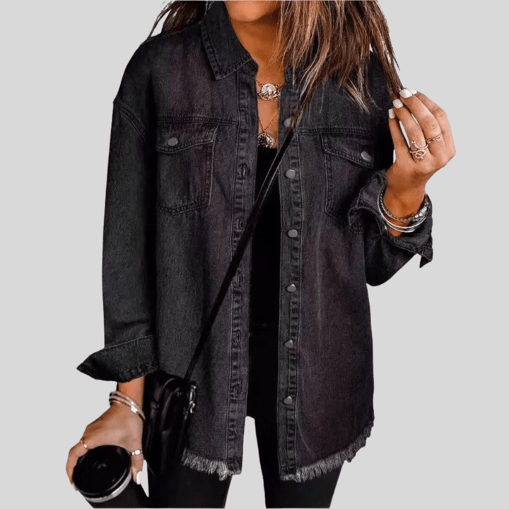 Gewaschene Shirtjacke