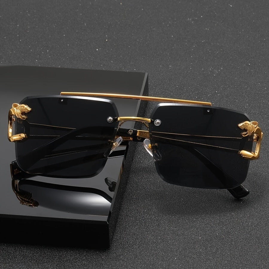 Retro-Stil Rahmenlose Sonnenbrille für Herren | Ideal für den täglichen Gebrauch im Freien