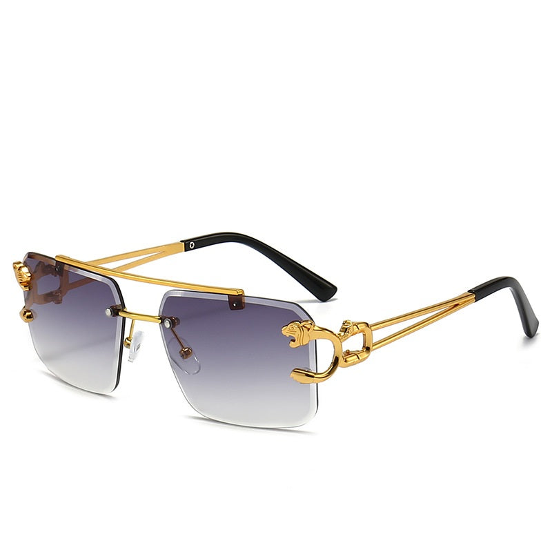 Retro-Stil Rahmenlose Sonnenbrille für Herren | Ideal für den täglichen Gebrauch im Freien
