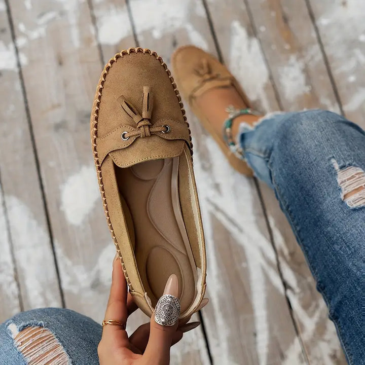 Ingrid - Damen Orthopädische Vintage-Schuhe mit Komfort-Fußbett