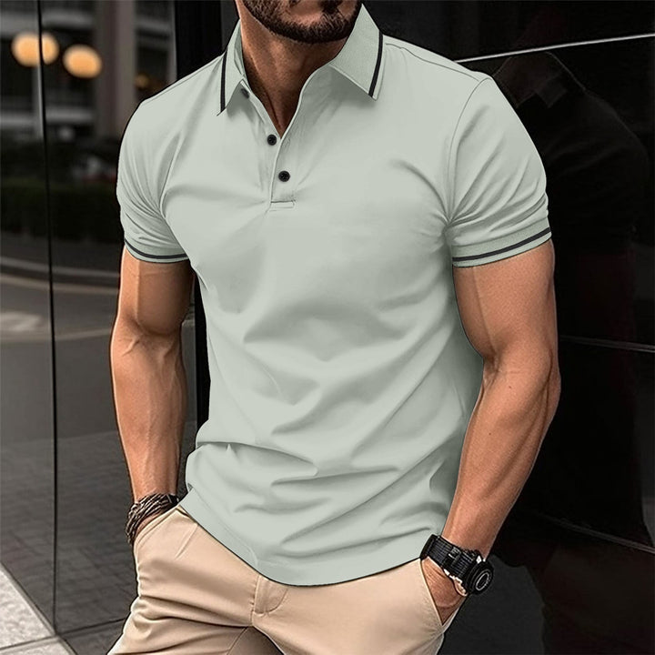 Lewis – Kurzarm-Polo mit klassischem Kragen für Herren