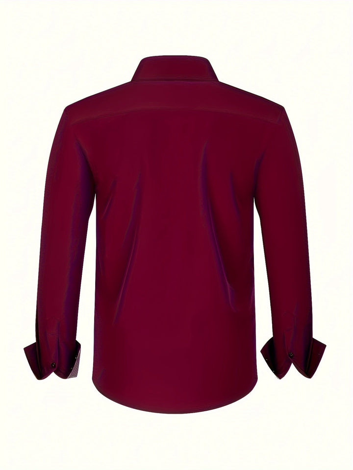 ALBERTO | ELEGANTE LEICHTE HEMD MIT KONTRASTDETAILS