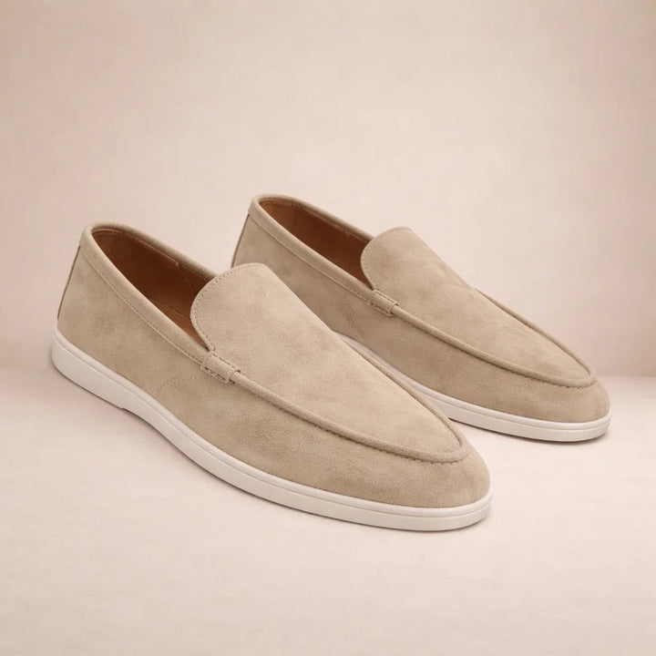 Lässige Slipper Herren Regular Fit Obermaterial aus Leder Schlupfschuh