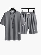 Herren-Freizeitset mit Kurzarmhemd und Shorts