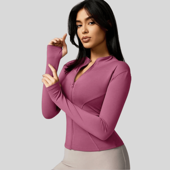 Slim Atmungsaktive Full Zip Jacke