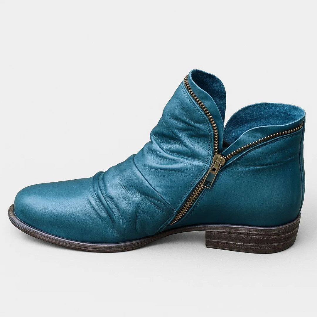 Karin - Damen Bequeme Orthopädische Stiefel mit Fußbett