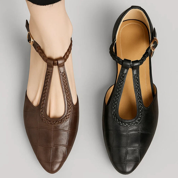 Katharina - Damen Elegante Lederschuhe mit Komfort-Einlage