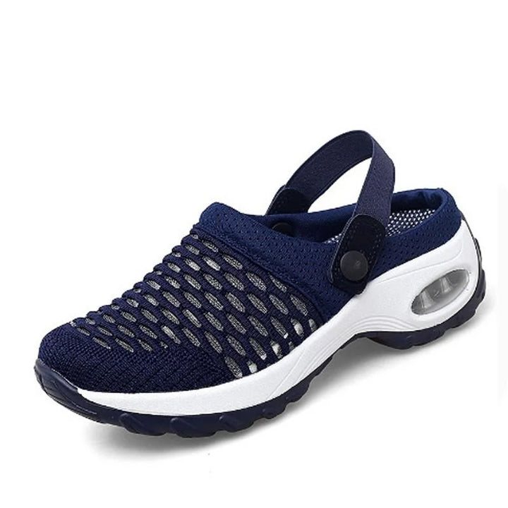 Henrike - Damen Slip-On Sneaker mit Mesh und Riemen