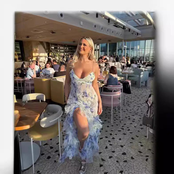 Charlotte – Kleid mit 3D-Effekt und langem Rock
