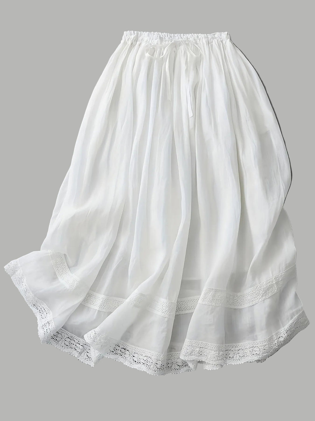 Damen Unterrock Vintage Romantisch Mit Spitzen-Details Für Den Sommer