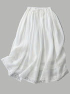 Damen Unterrock Vintage Romantisch Mit Spitzen-Details Für Den Sommer