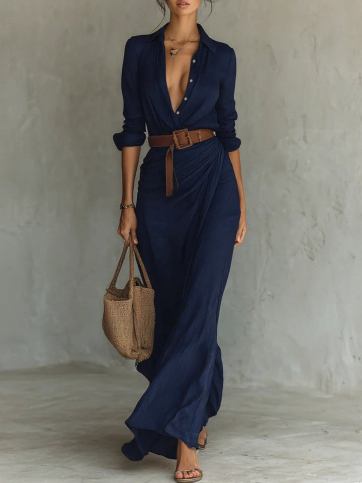 DOMINIQUE - Elegantes Casual-Hemdkleid