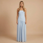 Sharon - Trägerloses Maxikleid mit Fall Taille und Raffung