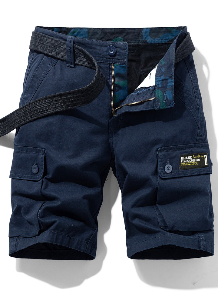 Lässige Cargo-Shorts für Herren mit Gürtel und Taschen