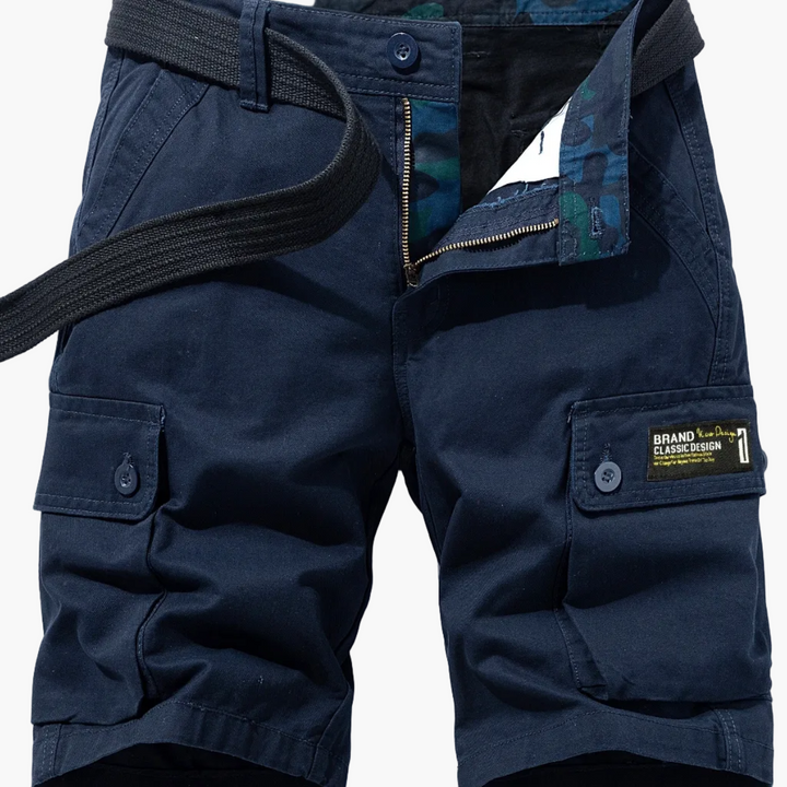Lässige Cargo-Shorts für Herren mit Gürtel und Taschen