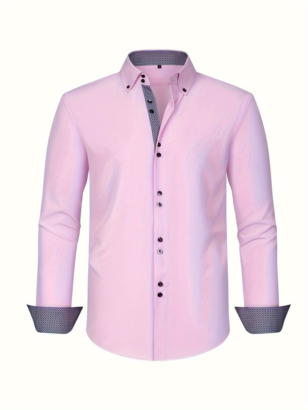 ALBERTO | ELEGANTE LEICHTE HEMD MIT KONTRASTDETAILS