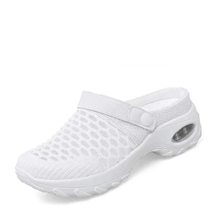Henrike - Damen Slip-On Sneaker mit Mesh und Riemen