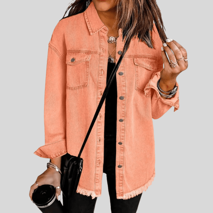 Gewaschene Shirtjacke