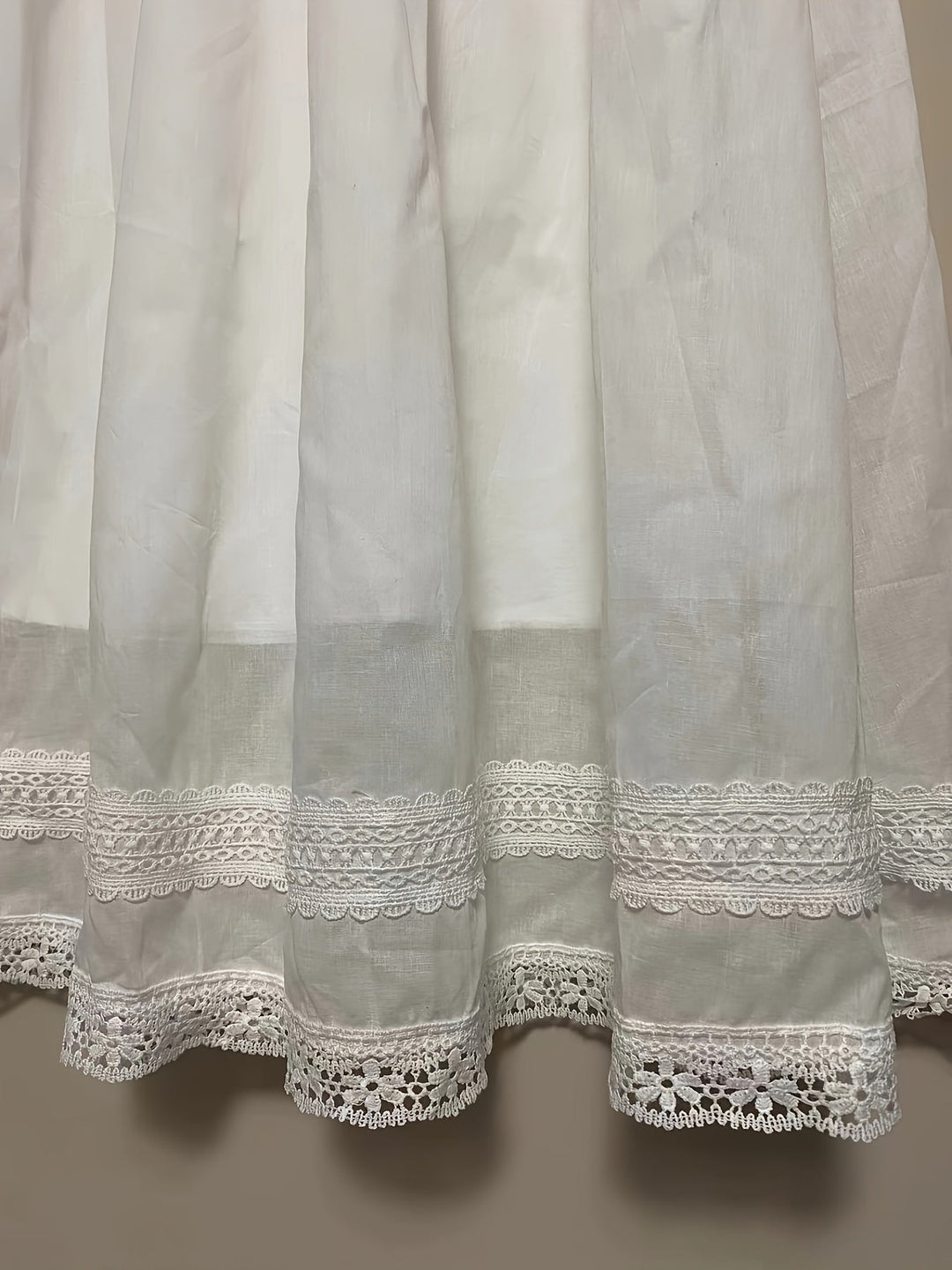 Damen Unterrock Vintage Romantisch Mit Spitzen-Details Für Den Sommer