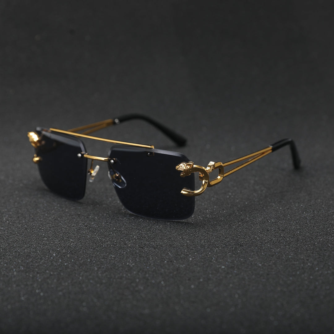 Retro-Stil Rahmenlose Sonnenbrille für Herren | Ideal für den täglichen Gebrauch im Freien
