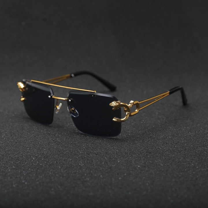 Retro-Stil Rahmenlose Sonnenbrille für Herren | Ideal für den täglichen Gebrauch im Freien