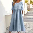 Lässiges Damenkleid | Midi