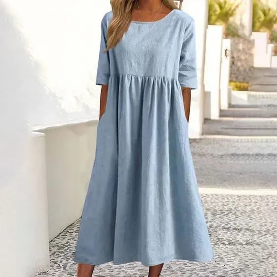Lässiges Damenkleid | Midi