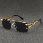 Retro-Stil Rahmenlose Sonnenbrille für Herren | Ideal für den täglichen Gebrauch im Freien