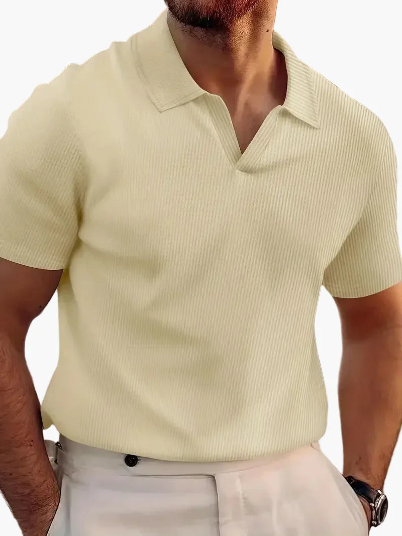 Kurzarm-Polo in lässigem Stil für Herren – Eleganz und täglicher Komfort