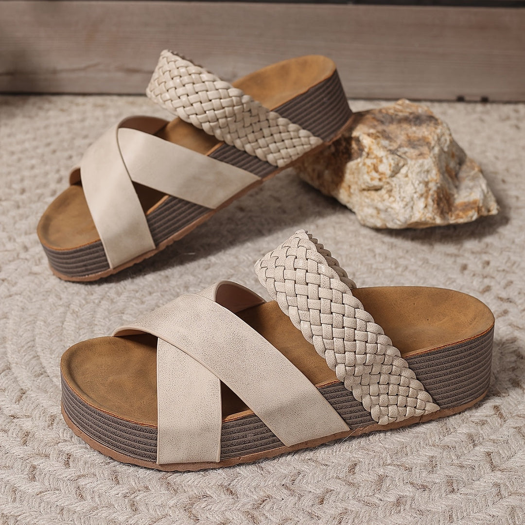 Martine - Damen Orthopädische Ledersandalen mit Riemen