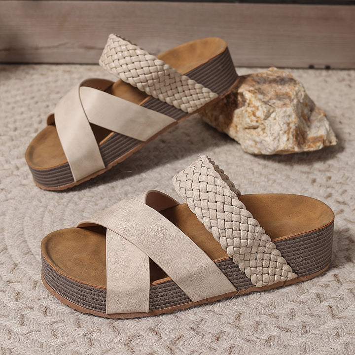 Martine - Damen Orthopädische Ledersandalen mit Riemen