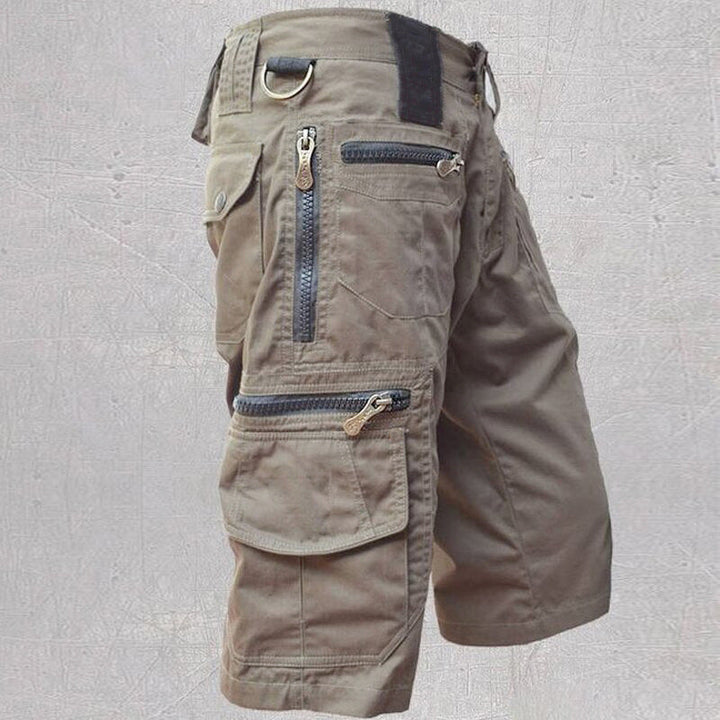 Herren-Bermudashorts mit Reißverschlusstaschen für die Freizeit im Freien