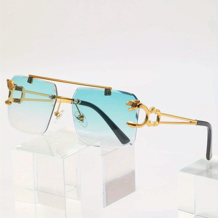 Retro-Stil Rahmenlose Sonnenbrille für Herren | Ideal für den täglichen Gebrauch im Freien