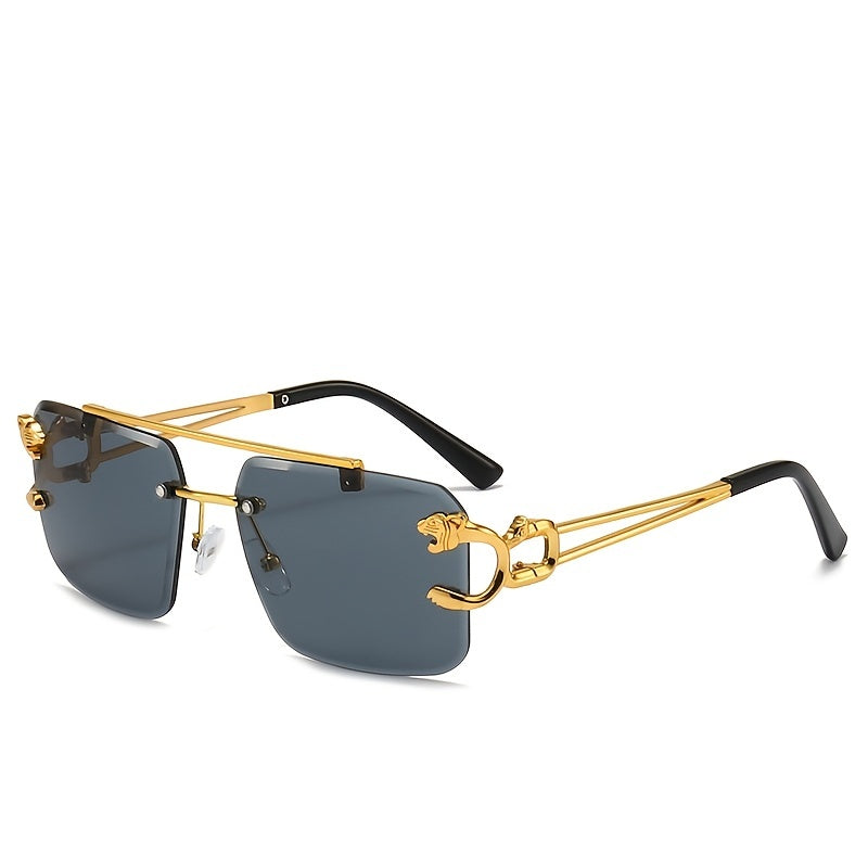 Retro-Stil Rahmenlose Sonnenbrille für Herren | Ideal für den täglichen Gebrauch im Freien