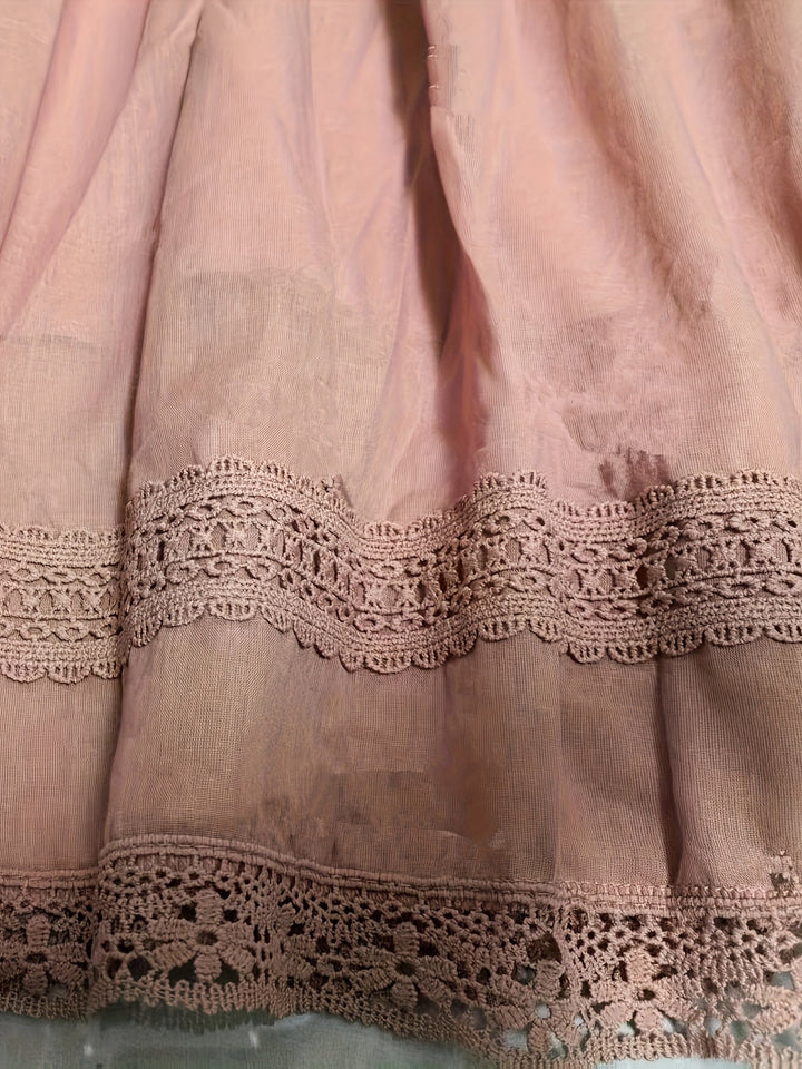 Damen Unterrock Vintage Romantisch Mit Spitzen-Details Für Den Sommer