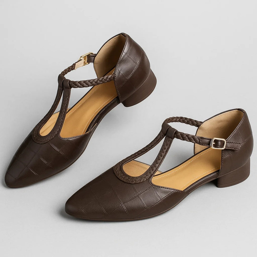 Katharina - Damen Elegante Lederschuhe mit Komfort-Einlage