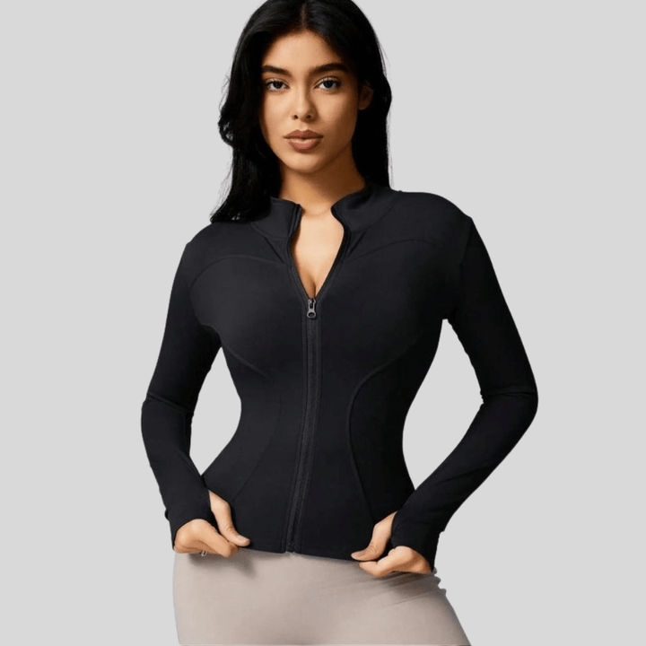 Slim Atmungsaktive Full Zip Jacke