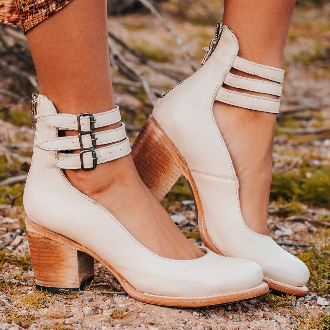 VIVIANA – Vintage Blockkheeled Stiefe