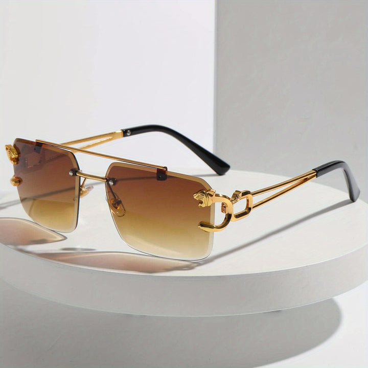 Retro-Stil Rahmenlose Sonnenbrille für Herren | Ideal für den täglichen Gebrauch im Freien